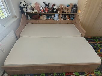 Výsuvná posteľ s matracmi - 4