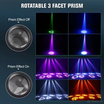 GOBO rotačné hlavy 120W - RGBW LED + prepravný kufrík. - 4