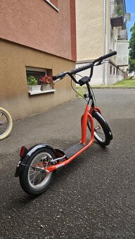 Kolobežka SPARTAN, kolesá 16"-12", červená - 4
