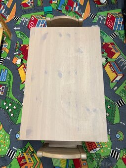 Detský stolík a 2x stolička Ikea sivohnedy set - 4