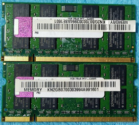 testované pamäte DDR2 - 1-2GB PC/notebook - 4