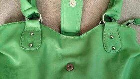 Väčšia zelená kabelka s dlhšími rúčkami - 4