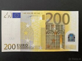 Predám 200€ bankovku z roku 2002, séria "X" v (UNC) - 4