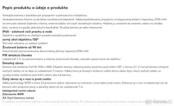 Vonkajší WiFi akumulátorový kamerový set - 4