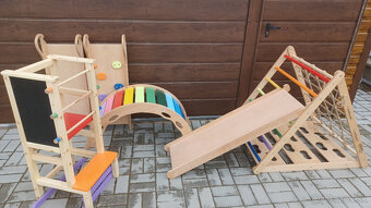 3 stranný bukový Piklerovej trojuholník montessori - 4