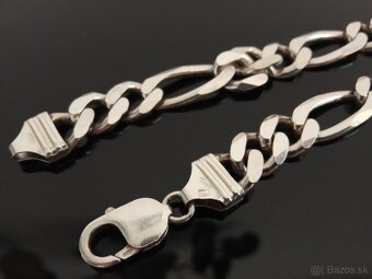 Strieborná retiazka Figaro 92g - 4