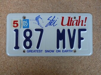 USA SPZ, 4x Utah originál... - 4