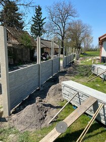Montáž betónových plotov - 4