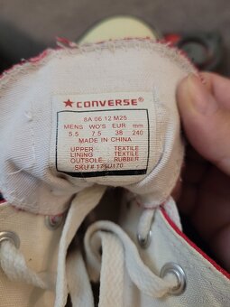 Cervene platene tenisky Converse vel. 38 - 4