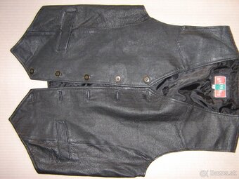 Kožena vesta vel. XL a S - 4