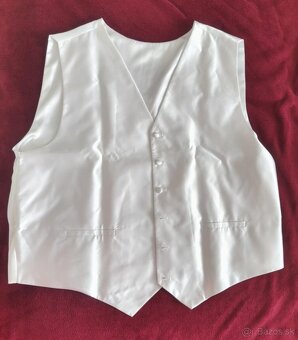 Svadobná vesta s kravatou - 4