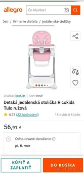 Detská jedálenská stolička - 4