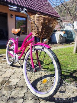 Dámsky mestský -retro bicykel DHS Cruiser - 4
