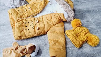 Bunda + čiapka  F&F veľ. 12-18mes. + hračka + šiltovka - 4