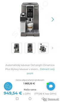 Kávovar DeLonghi Dinamica Plus ECAM 370.95.T - 4