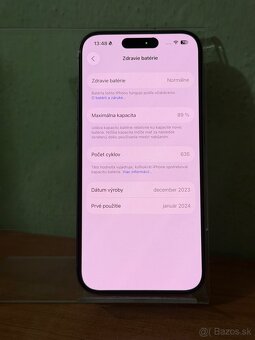 PREDÁNÉ Dobrý deň Ponúkam na predaj iPhone 15 PRO 512GB - 4