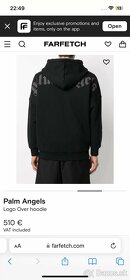 Palm Angels black logo hoodie - 4