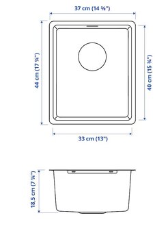 Nerezový drez Vresjon, nový, minimalistický, sifón, - 4