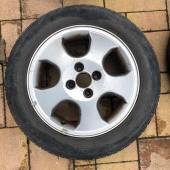 🛞 HlinĂkovĂ© disky R15 4x100 + pneumatiky 195/60 – Opel - 4