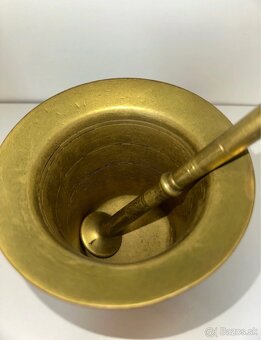 Bronzový Pozlátený Mažiar - 4