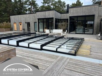 Zastrešenie bazéna, bazénu, 370 x 1053 x 65 cm – System Cove - 4