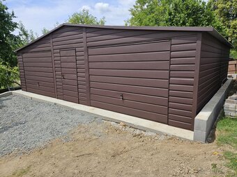 Nová plechová dvojgaraž - 4