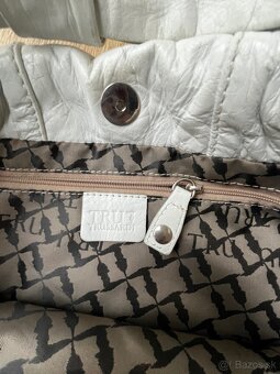 Biela kožená kabelka Trussardi - 4