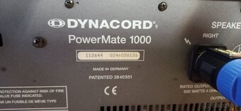 Predám DYNACORD POWER MATE 1000 - 4