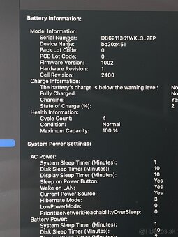 NOVÝ - Macbook Pro 2022 M2 -13”, 16GB RAM - 4
