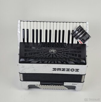 Nový akordeón Hohner Bravo 72bas, 3 hlas + záruka - 4