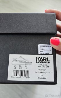 Predám lacno dámske kožené tenisky zn. Karl Lagerfeld - 4