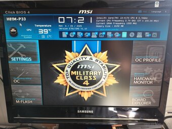 MSI H81M-P33, i3 4170 3,7Ghz, 8GB RAM - 4