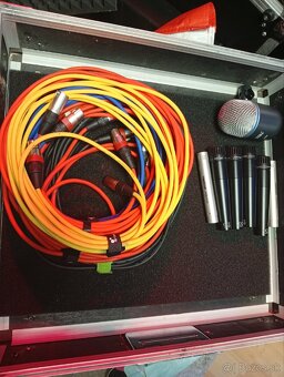 Mikrofóny na bicie plus káble. - 4