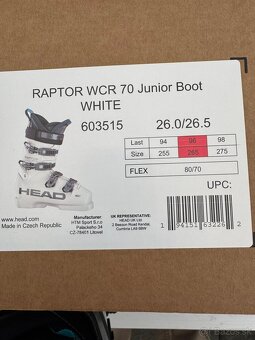 Head Raptor WCR 70 Junior race veľkosť 26/26.5 - 4