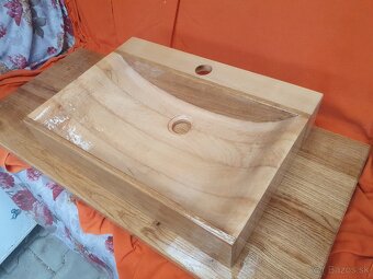 Drevene umyvadlo ,sprchová vanička - 4