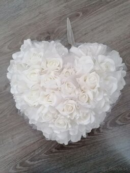 Svadobné srdce dekorácia - 4