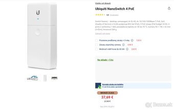 Ubiquiti NanoSwitch N‑SW – outdoor PoE switch, funkčný - 4