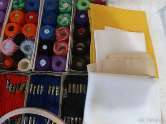 Bavlnky na vyšívanie, tesilan, kruhy - 4