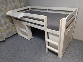 Vyvýšená posteľ s pc stolíkom a komodou - 4