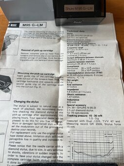 DUAL SHURE M 95 G - LM - nová doposud nevybalená přenoska - 4