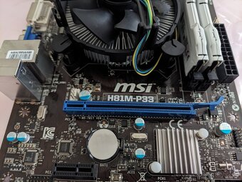Intel Celeron G1840, MSI H81M-P33, 8GB DDR3 RAM - 4