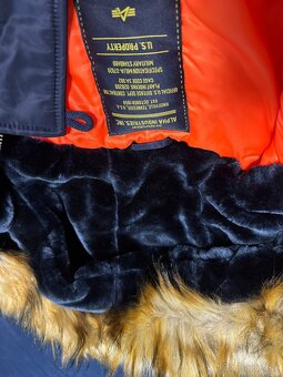 Alpha Industries Parka zimna bunda tmavomodrá - 4