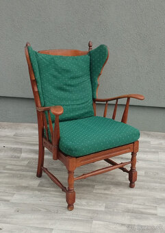 Kreslo s vysokým operadlom dánske. - 4