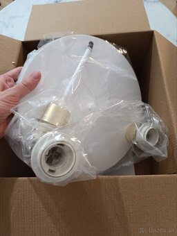 Stropné svietidlo Trinity white/gold - 4