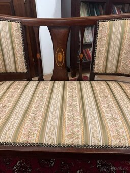 Loveseat - dvojsedadlová pohovka Edwardian style - 4