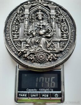 Strieborná pečát, medaila Ag 925 Henrich VIII - 4