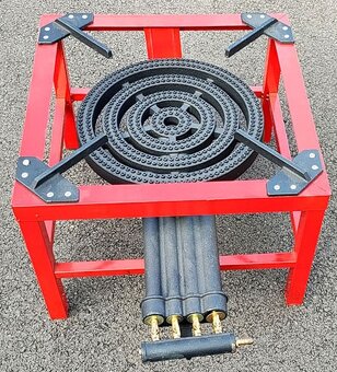 Veľký plynový horák so 4 horákmi - 4