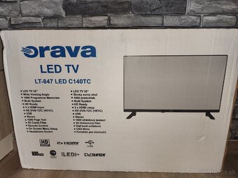Predám Televízor Orava LT-847 LED C140TC - 4