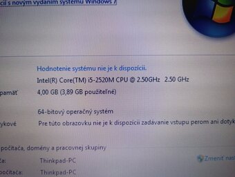 Lenovo Thinkpad T520 , Windows 7 , Intel core i5 , 4gb ram - 4