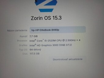 HP Elitebook 8460p ,Intel Core i5 ,8gb ram .ZORIN OS (LINUX) - 4